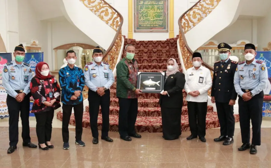 Pemda Bengkalis Silaturahmi Bersama Kepala Kantor Wilayah Kementerian Hukum Dan HAM Provinsi Riau