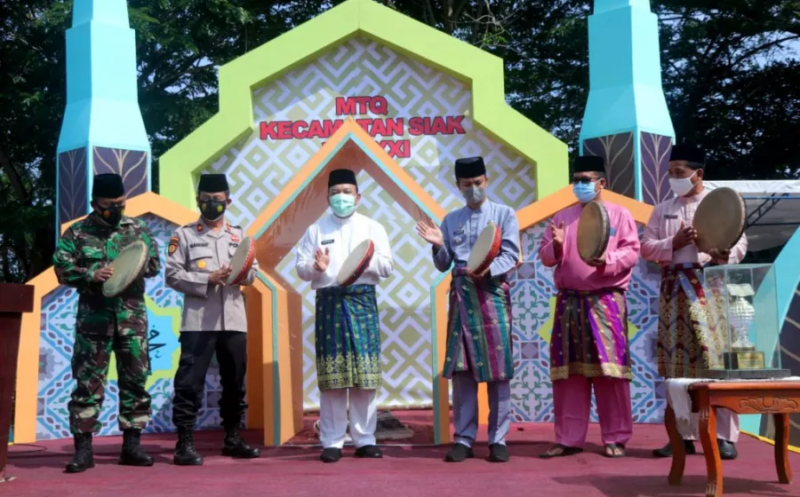 Wabup Husni Membuka Secara Resmi MTQ XXI Tahun 2021 Tingkat Kecamatan Siak