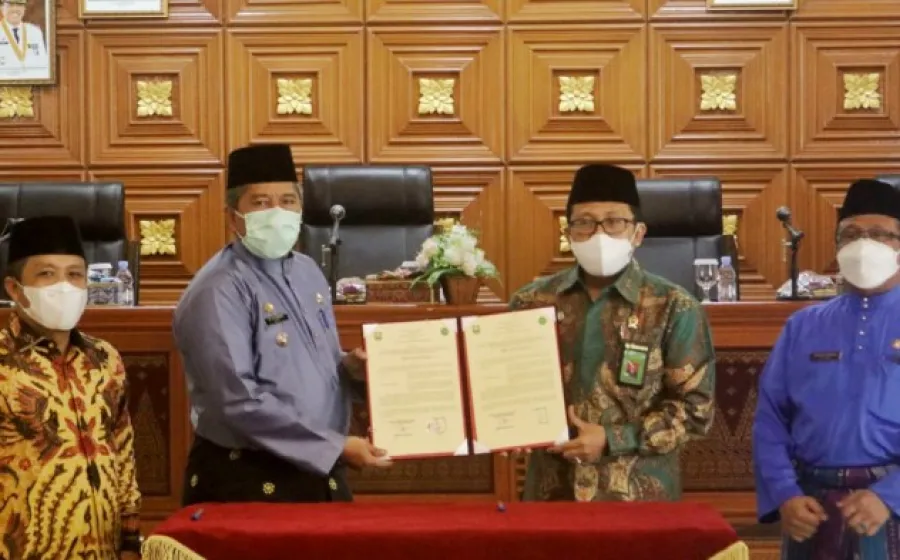 Sinergi di Bidang Layanan Administrasi Kependudukan dan Pendampingan Sosial, Pemkab Siak MOU dengan Pengadilan Agama