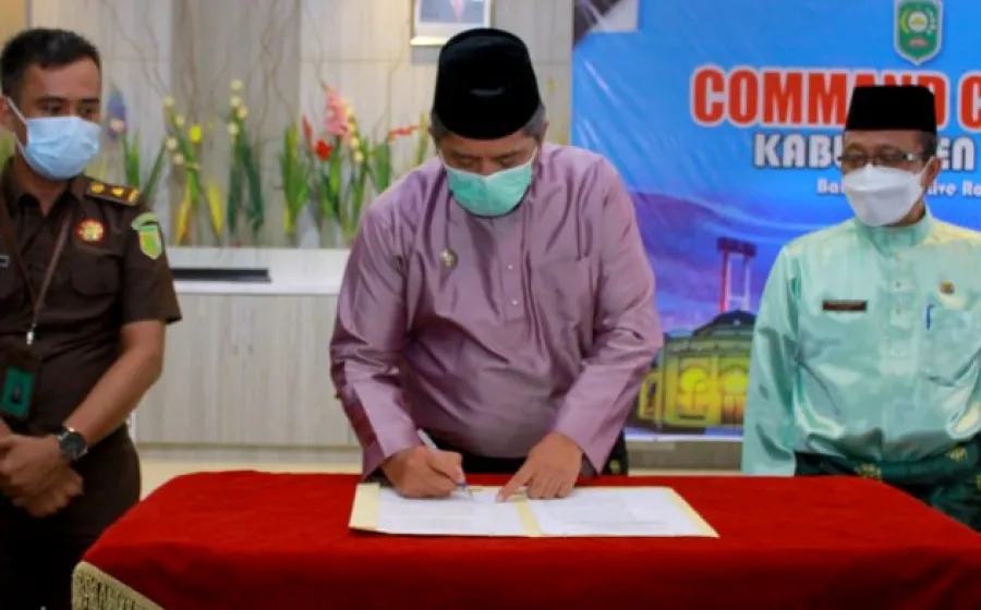 Melalui Virtual Bupati Alfedri Sampaikan Laporan Pelaksanaan Anggaran Pendapatan dan Belanja Daerah (APBD) Tahun 2020