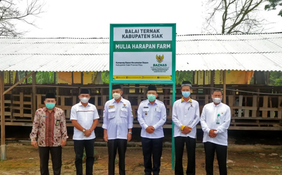 Bersama Wabup Siak, Baznas Kembali Salurkan Dana Zakat di Kec.Dayun