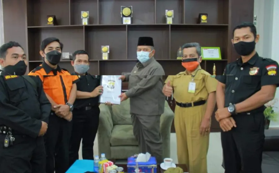 Bupati Siak Alfedri, Sambut Kunjungan Pengurus Senkom Kabupaten Siak