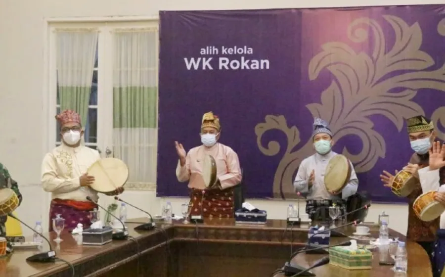 Bupati Siak Alfedri Beserta Unsur Forkopimda jadi saksi Alih Kelola Wilayah Kerja Rokan Secara Virtual
