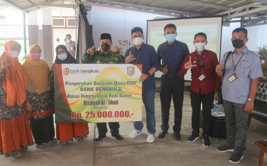 Wakil Bupati Lebong Fahrurrozi Hadiri Penyaluran CSR Bank Bengkulu